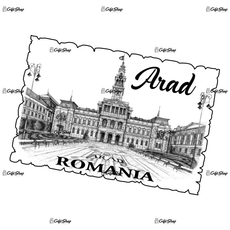 Arad romania, primaria, magnet frigider mgs092